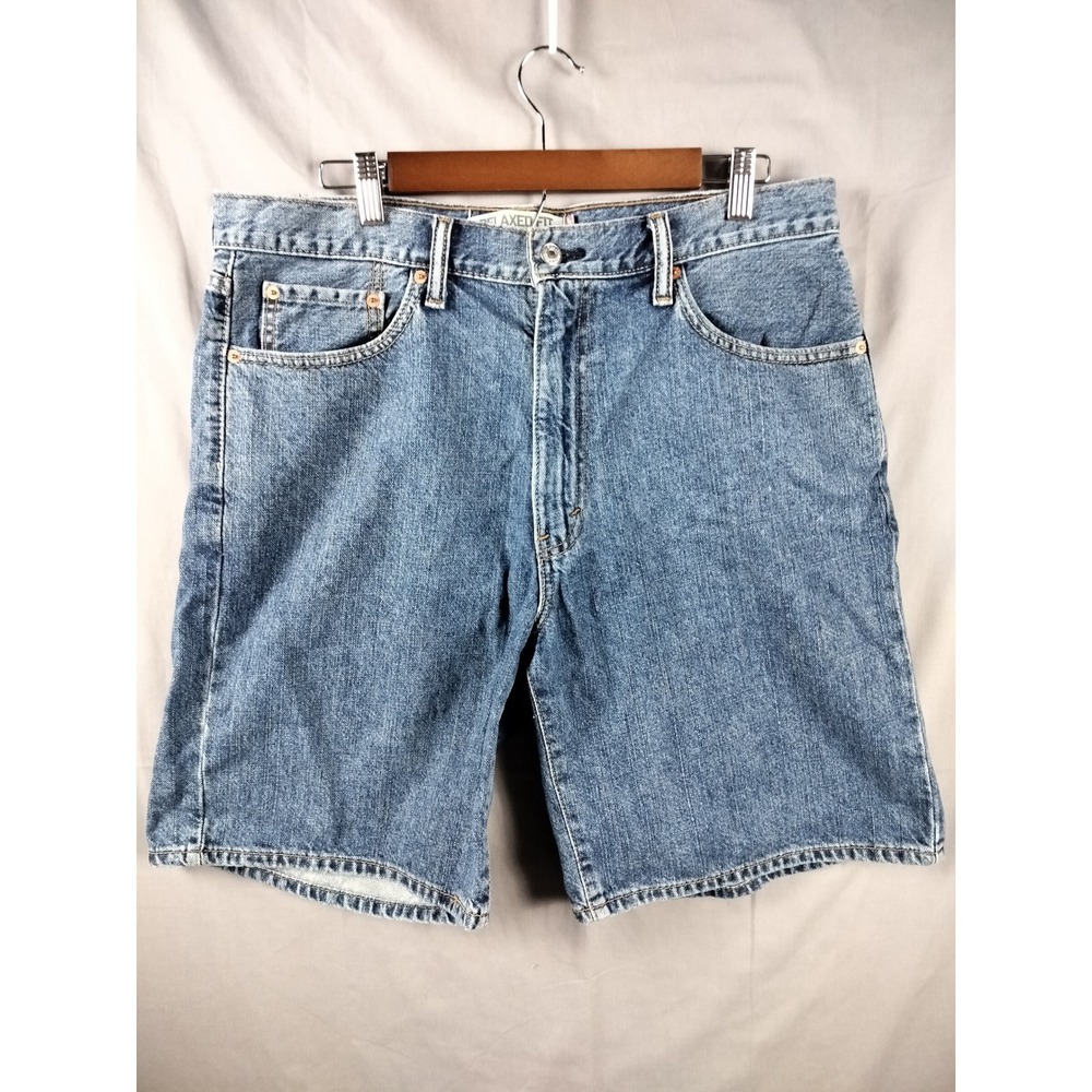 Levi's 550 Shorts Mens 36 Blue Relaxed Fit Denim Jean Casual Summer Essential